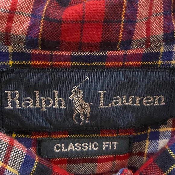 Ralph Lauren Polo Men’s Long Sleeve Plaid Shirt Classic Fit Authentic - Picture 2 of 13
